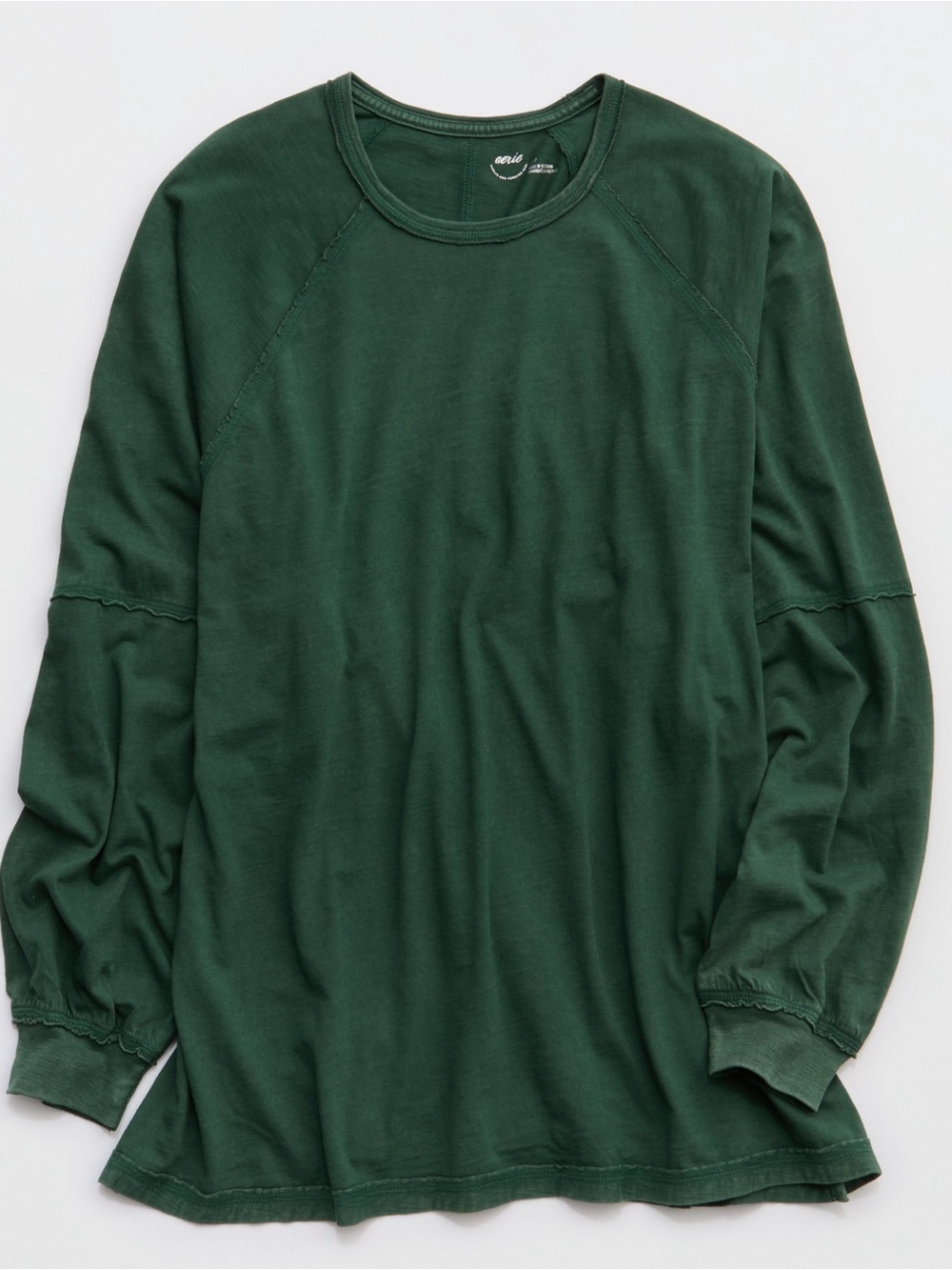 AERIE | COZY LONG SLEEVE OVERSIZED BOYFRIEND T-SHIRT | SIZE MEDIUM